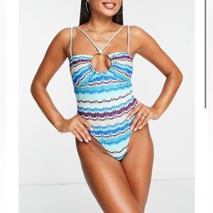 NWOT River Island Zigzag Ring detail swimsuit